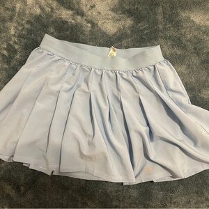 Alo Varsity Tennis Skirt in Blue Skies Small